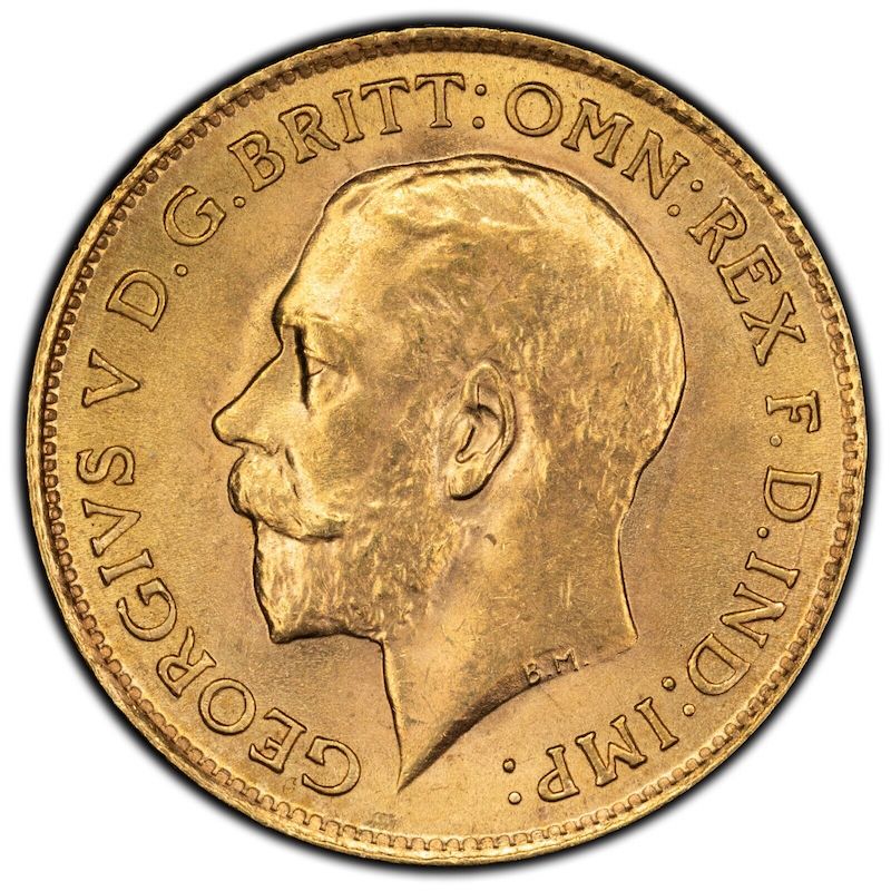 1912 Great Britain 1/2 Half Sovereign Gold Coin - Stunning!