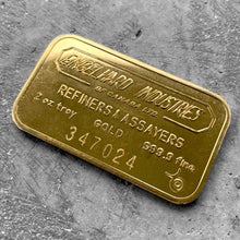 Load image into Gallery viewer, Vintage Engelhard Industries Canada 2 oz Gold stuck Bar .9999 2oz - Attractive
