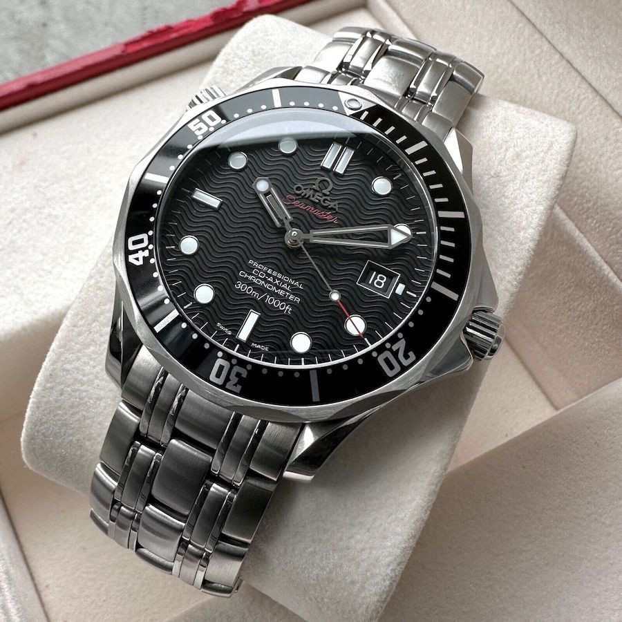 Omega Seamaster 300 M Black Dial Automatic Co Axial 21230412001002 -Box + Papers