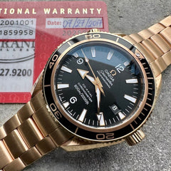 2017 Rose Gold 42mm Omega Seamaster Planet Ocean 222.60.42.20.01.001 -Box Papers