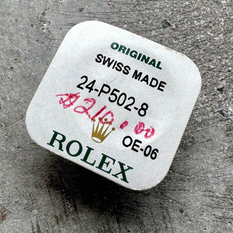 Genuine Factory Rolex Yellow Gold Chrono Pusher B24 P502 8 - 116528 - Sealed