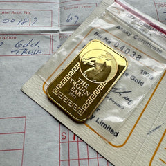1979 Johnson Matthey 1/2 oz The Trojan Horse Bar .9999 1/2oz -