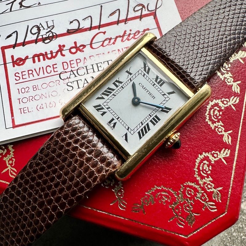 Ladies Cartier 18k Yellow gold 78087 - Tank Louis