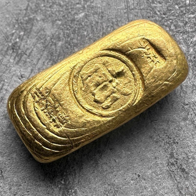 China Gold Poured 1oz / 31.88 Gram .999+ Pure Gold Bar
