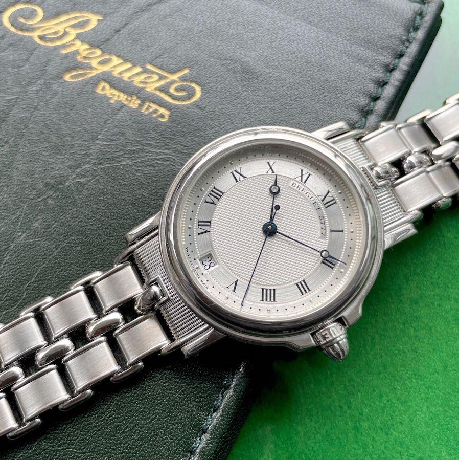 Mens Breguet Horloger De La Marine White Gold Automatic 5800BA/12/A90 Box Papers