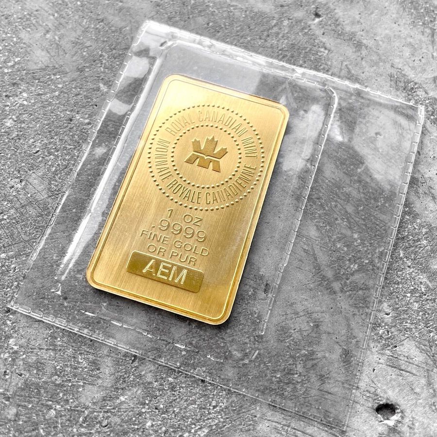 Vintage Royal Canadian Mint RCM 1 oz Gold Bar .9999 1oz Agnico Eagle Mines
