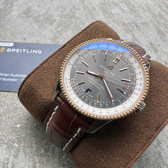 Mens Breitling Navitimer UI7326 Stainless + 18K Gold - Box and Papers