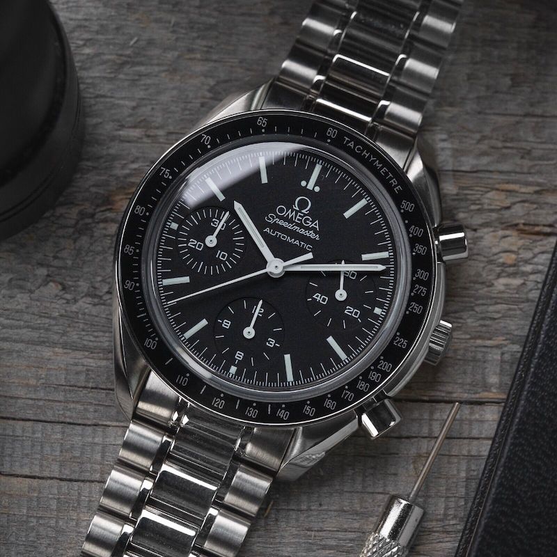 Mens Omega Speedmaster Reduced 3539.50 Black Dial Stainless Steel