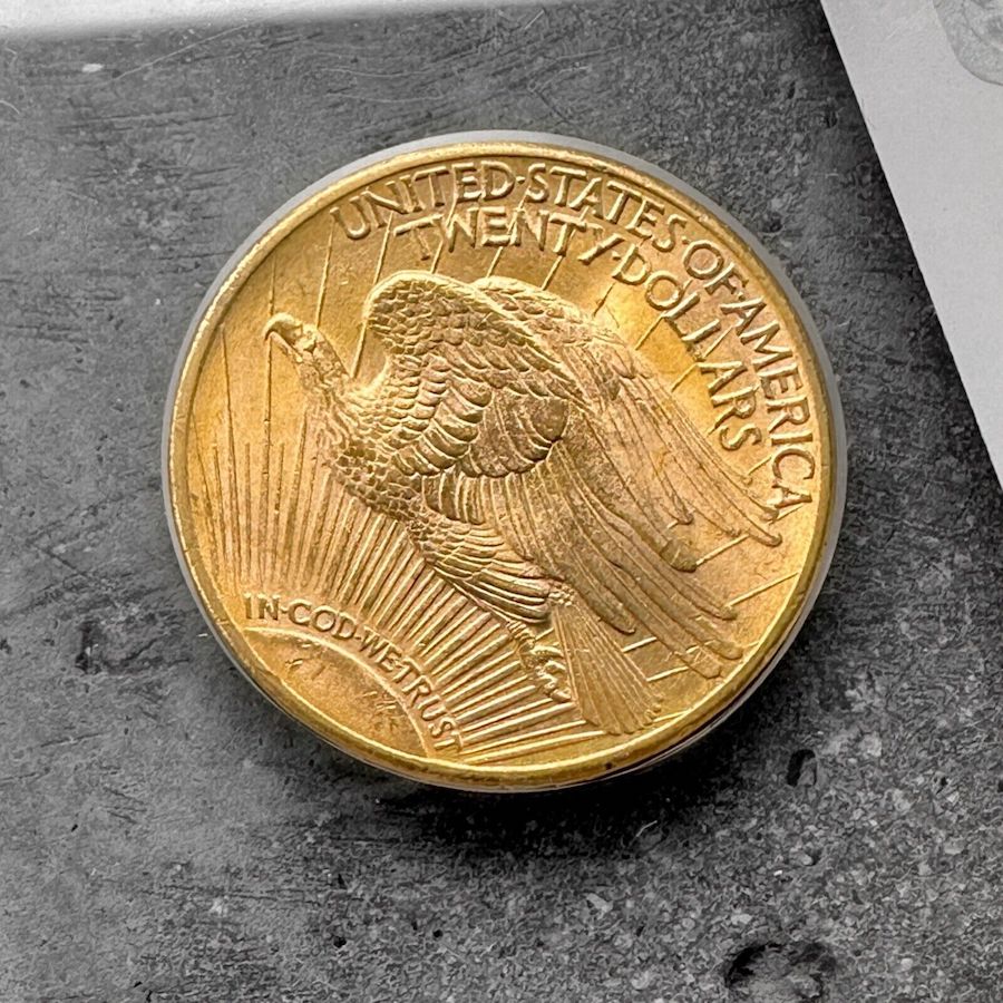 1924 Gold $20 Dollar Saint Gaudens Double Eagle - Early ANACS 1985 slab MS 63 65