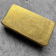Load image into Gallery viewer, Engelhard 10 oz Gold Poured Bar .9970 10oz - Early Version - stunning pour lines
