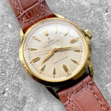 Load image into Gallery viewer, 1960 Tudor Oyster Air Tiger 7957 Gold Capped - Stunning Honey Comb dial
