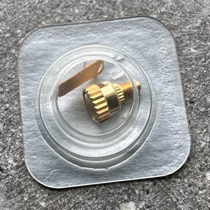 Genuine Factory Rolex Yellow Gold Chrono Pusher B24 P502 8 - 116528 - Sealed