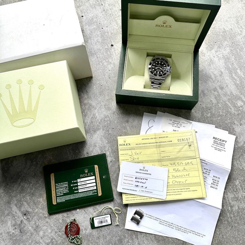 Rolex 40mm Submariner 116610 LN Box / Papers - 2019 Rolex Service