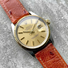 Load image into Gallery viewer, 1984 Rolex 36mm Datejust 16013 Stainless Steel Gold Fluted Bezel - Attractive
