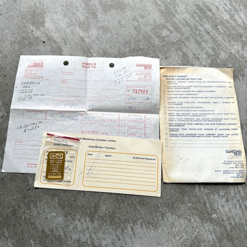 1979 Johnson Matthey 1/2 oz The Trojan Horse Bar .9999 1/2oz -