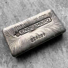 Load image into Gallery viewer, Vintage 10 oz .999 Silver Engelhard Poured bar - Attractive pour lines
