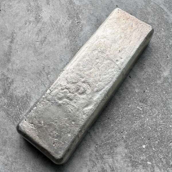 50 oz .999 Silver Johnson Matthey Poured bar - A Serial - Low Number