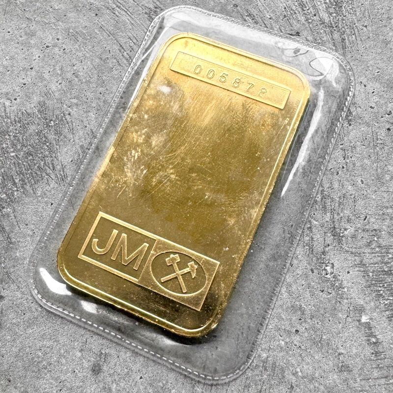 Vintage Johnson Matthey Scotia Bank 2 oz Gold struck Bar .9999 2oz Scotiabank