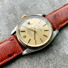 Load image into Gallery viewer, 1984 Rolex 36mm Datejust 16013 Stainless Steel Gold Fluted Bezel - Attractive
