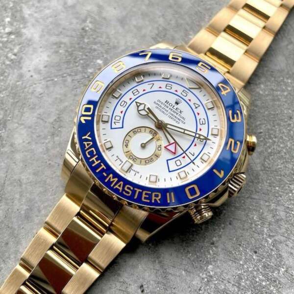 2017 Rolex Yachtmaster II Yellow Gold 116688 - Box and Papers - Stunning!