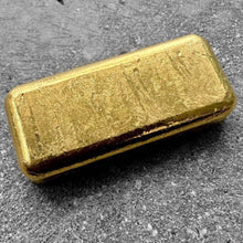 Load image into Gallery viewer, Vintage Engelhard 3.215 oz Gold Poured Bar .9999 - 100 Gram -Stunning Pour Lines
