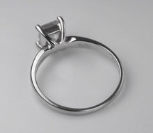 Load image into Gallery viewer, 19k White Gold 0.57ct VVS1 F Natural Princess Diamond Engagement Ring $7925
