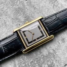 Load image into Gallery viewer, 1992 Tank De Must Cartier 681006 Quartz gold plated Grey Dial - Original Papers
