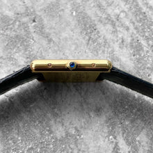 Load image into Gallery viewer, 1992 Tank De Must Cartier 681006 Quartz gold plated Grey Dial - Original Papers
