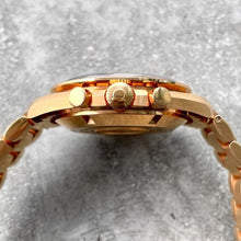 Load image into Gallery viewer, 2002 Rose Gold Omega Speedmaster Broad Arrow 3153.80.00 - Box Papers - Blue Dial
