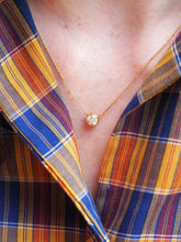 Load image into Gallery viewer, Solid 14K gold 0.88ct VVS2 Natural Diamond bezel set Solitaire Necklace $9800
