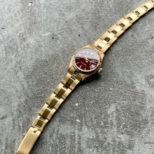 Load image into Gallery viewer, 1973 Rolex Datejust Yellow Gold 69178 Ox Blood Stella - Rolex Serviced!
