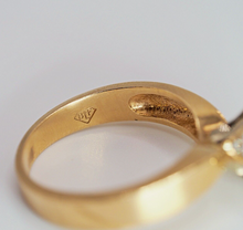 Load image into Gallery viewer, Vintage solid 14K gold natural 2.00 carat diamond solitaire engagement ring

