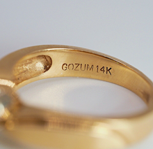 Load image into Gallery viewer, Vintage solid 14K gold natural 2.00 carat diamond solitaire engagement ring
