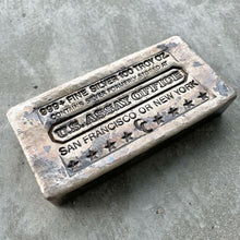 Load image into Gallery viewer, Vintage US Assay San Francisco or New York 100 oz .999 Silver Poured Bar
