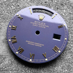 Vintage Rolex President 18138 yellow gold Beyeler - Original Matte Purple Dial