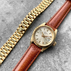 1983 Rolex Date Yellow Gold 6917 President - With Caseback sticker!