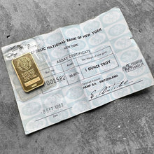 Load image into Gallery viewer, 1983 Pamp Suisse Republic National Bank New York 1 oz Gold Bar .9999 1oz
