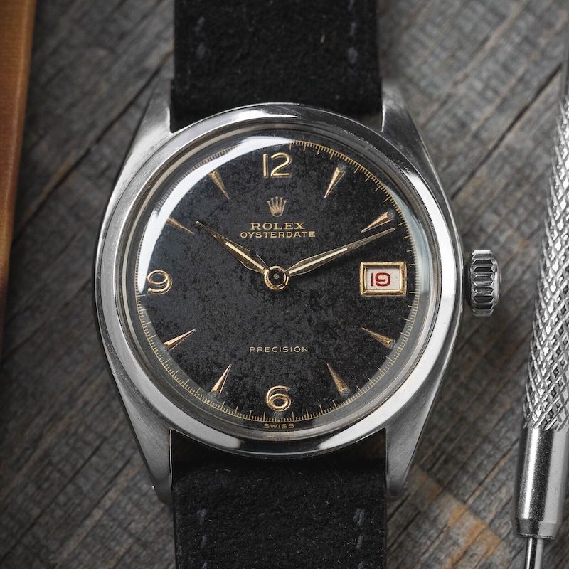 1953 Rolex Oysterdate Precision 6094 - Tropical Black Dial
