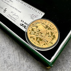1997 South Africa Gold Coin Proof 1 oz 100 Rand - Natura Buffalo 300 Minted