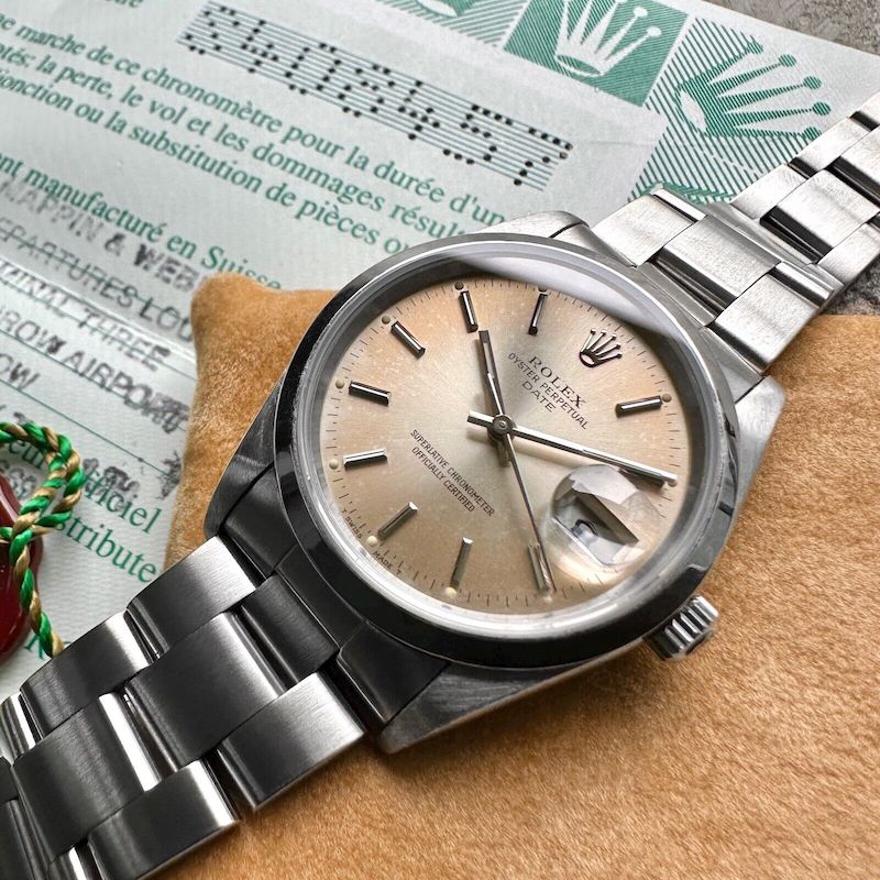 1994 Rolex Date 15200 – Box and Papers - Tropical Patina Dial