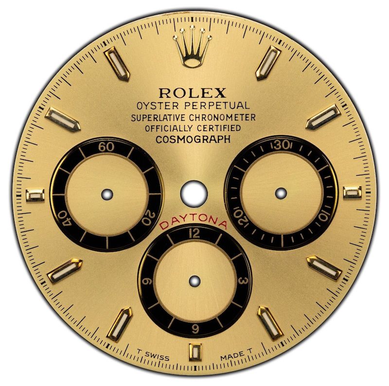 Authentic Rolex 16523 16528 Zenith Daytona Dial - Inverted 6