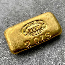 Load image into Gallery viewer, Johnson Matthey Company 2 oz Gold Poured Bar .999 Fine JMC

