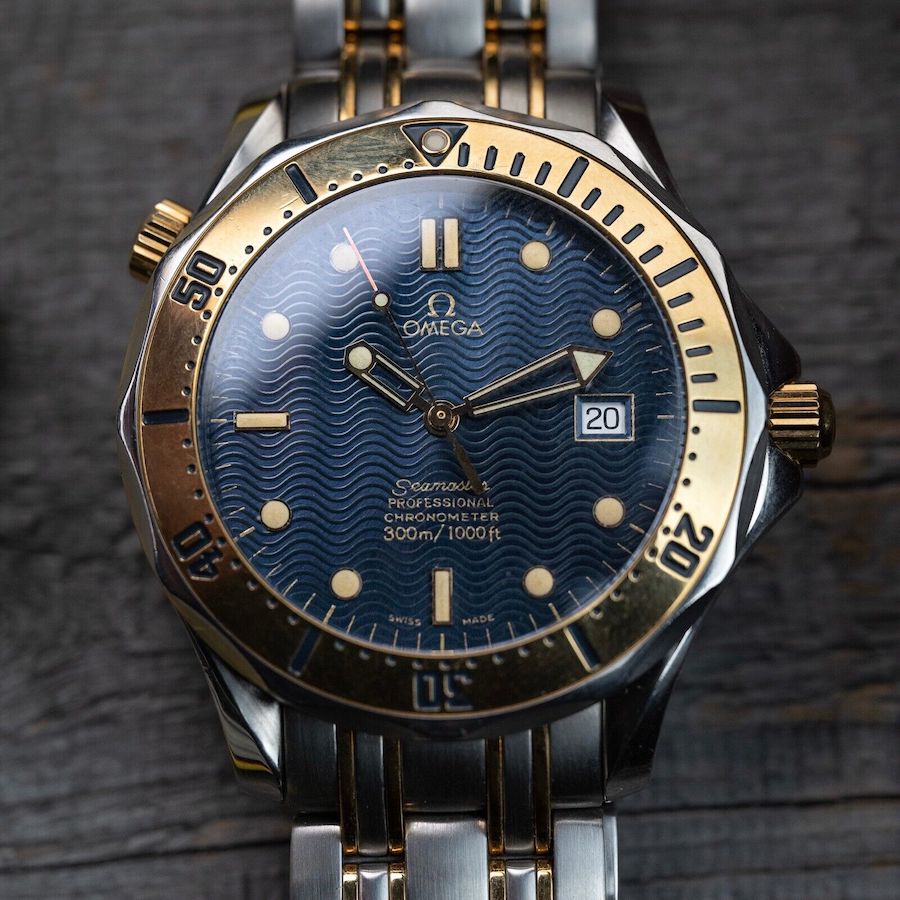Omega Seamaster Two Tone 2332.80.00 - Automatic - Stunning Blue wave dial