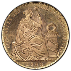 1963 Peru 100 Soles Gold Coin