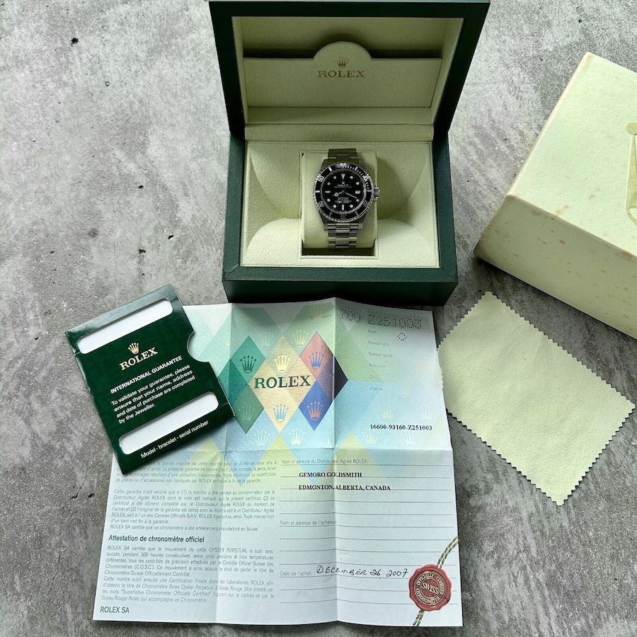 2007 Rolex Sea Dweller 16600 Stainless Steel 16600T – Box / Papers – Unpolished