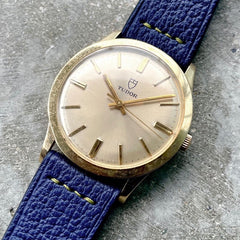1975 Vintage Tudor Mens 7004 Solid 14k Yellow Gold Watch Automatic - Award Watch