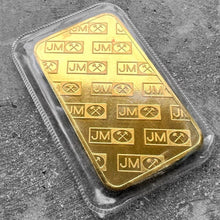 Load image into Gallery viewer, Vintage Johnson Matthey 5 oz Gold stuck Bar .9999 5oz
