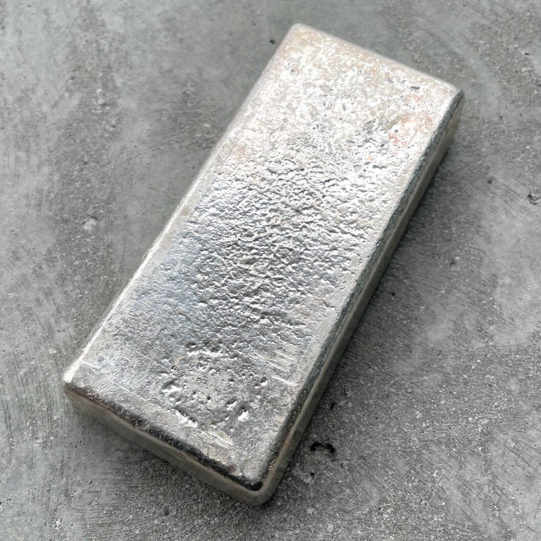 Vintage Johnson Matthey Kilo bar 32.15 oz .999 Silver Poured 1 kg - Very clean