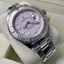 Load image into Gallery viewer, 2006 Rolex 16622 Platinum Yachtmaster Box/ Papers - 2017 Rolex Service
