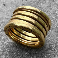 Load image into Gallery viewer, Bvlgari zero 1 B.zero1 Gold Ring Four Band– 18k Yellow 12.5 Grams Size 7.25 / 55
